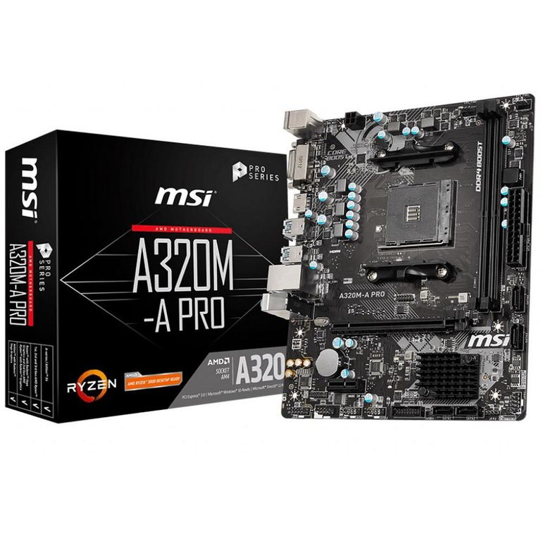 AMD A320 2*DDR4 MSI A320M-A Pro  mATX новая (911-7C51-008)