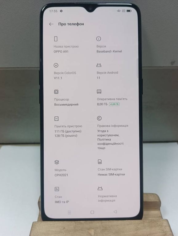 Oppo a91 8/128gb