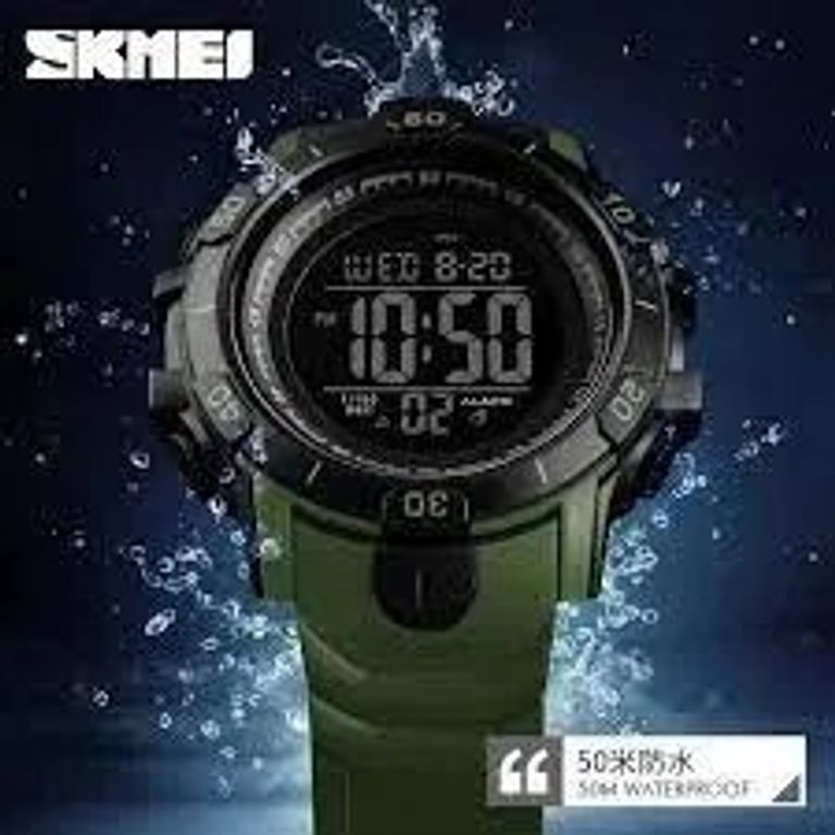 Годинник наручний чоловічий SKMEI 1475AG ARMY GREEN, брендовий чоловічий годинник, годинник для чоловіка