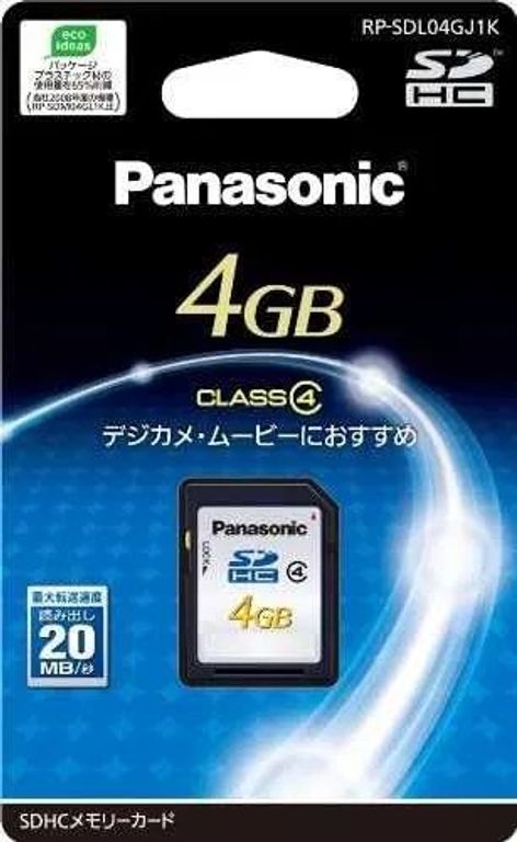Карта памяти SDHC Panasonic 4Gb Class 4