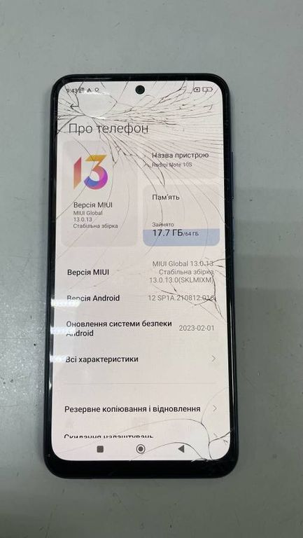 Xiaomi redmi note 10s 6/64gb