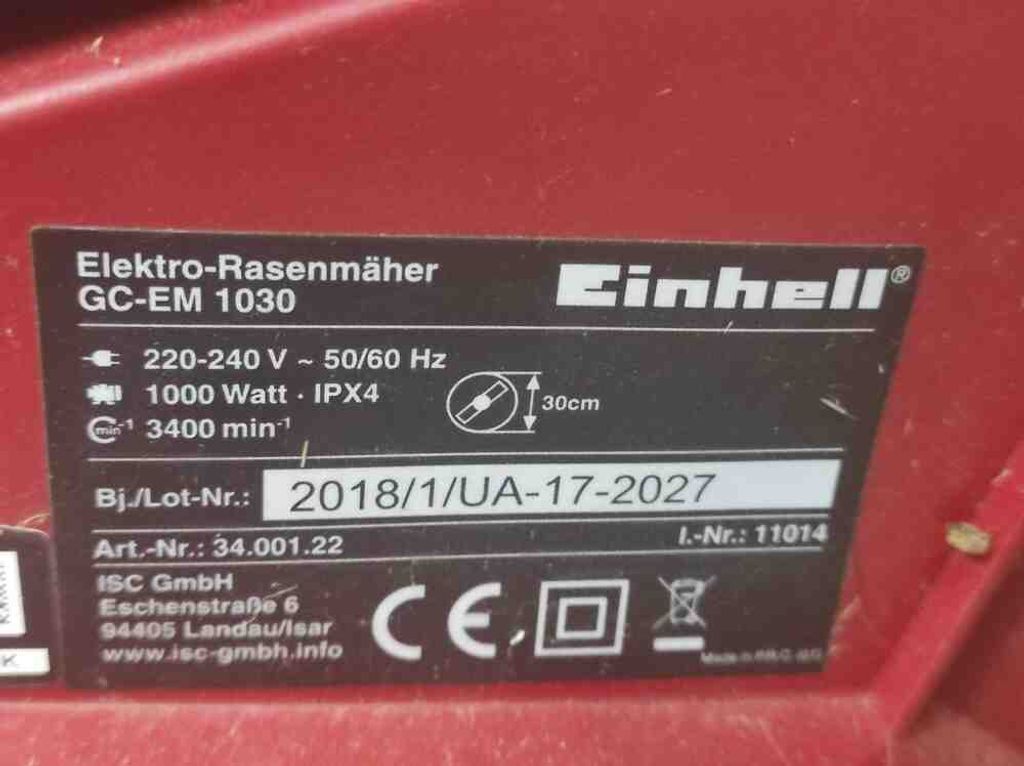 Einhell GC-EM 1030 (3400122)