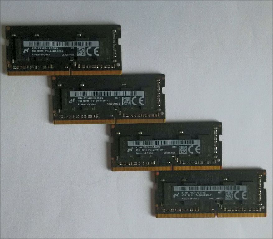 Micron 4 GB DDR4 2400 MHz (MTA9ASF51272PZ-2G3B1II)