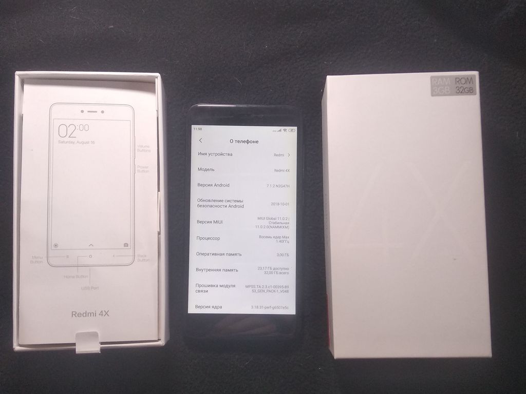 Xiaomi Redmi 4x 3/32GB Black