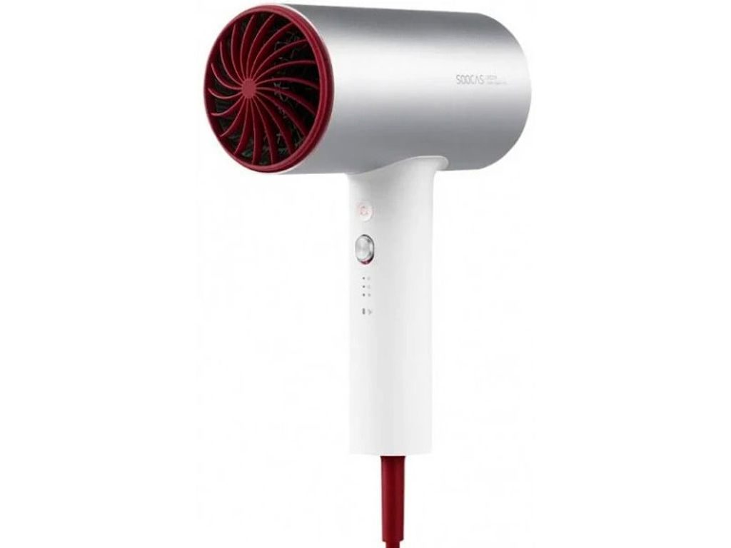 Soocas H3S Electric Hair Dryer  Silver/White/Red