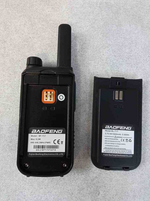 Baofeng BF-T17 Black Twin Pack