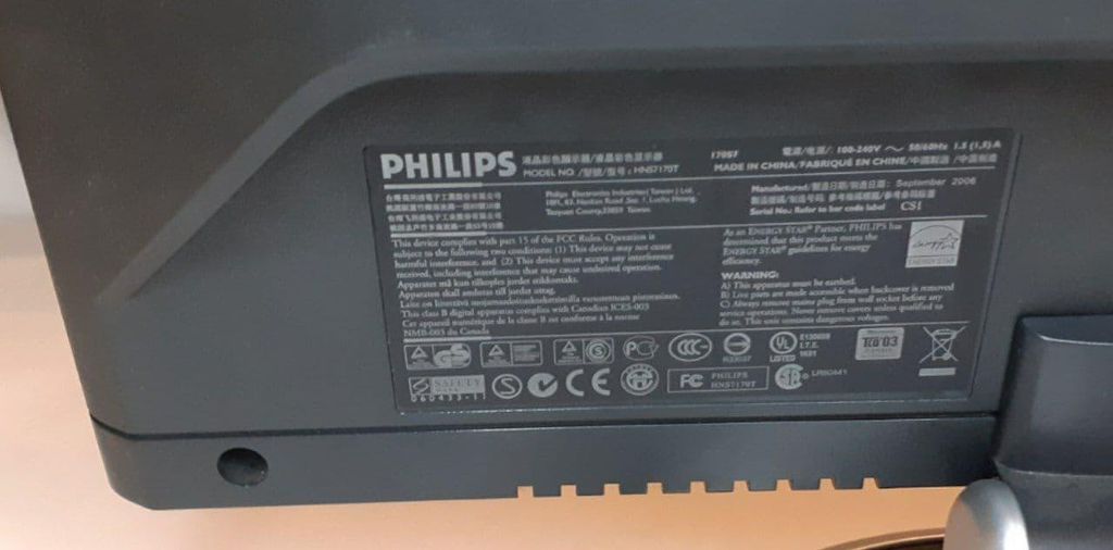 Philips 170S7FS 