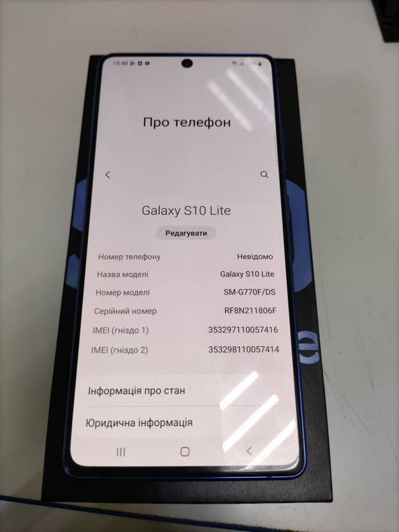 Samsung g770f galaxy s10 lite 6/128gb