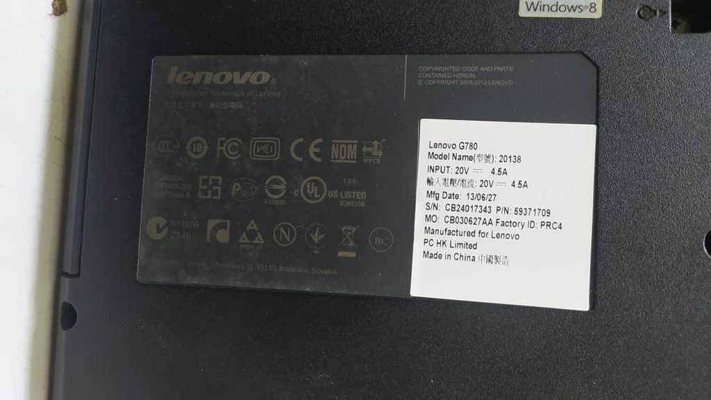Lenovo core i3 3120m 2.5ghz /ram6gb/ hdd1000gb/video gf gt635m/ dvdrw