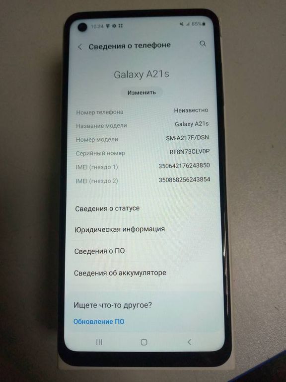 Samsung a217f galaxy a21s 3/32gb