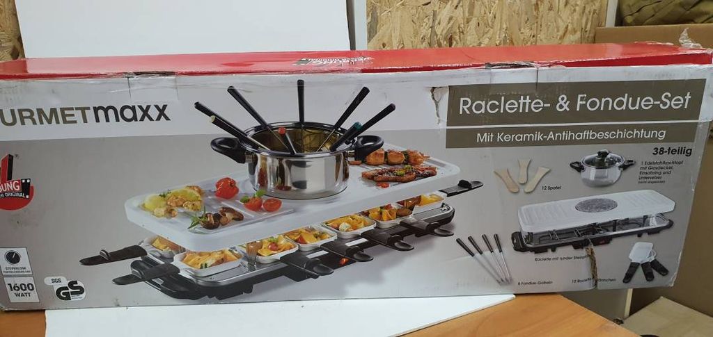 Gourmetmaxx raclette and fondue set
