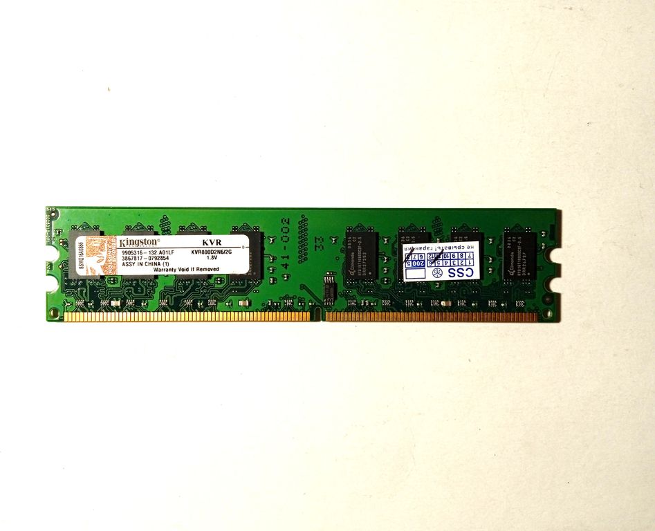Оперативна пам'ять, ОЗУ плата Kingston 1 GB DDR2 001883