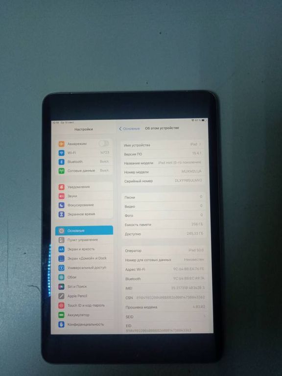 Apple iPad mini 5 Wi-Fi + Cellular 256gb 
